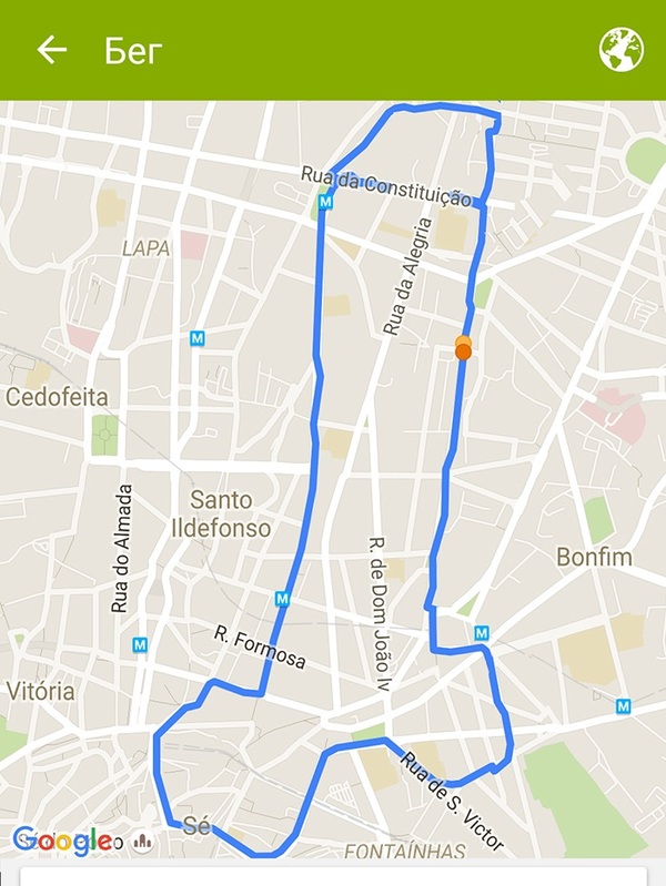 Healthy lifestyle route Fitonyashka's Dream - NSFW, Fitness, Google maps