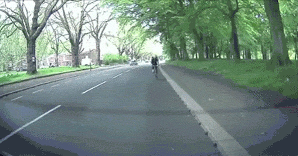 Pondered - Cyclist, The fall, GIF, Fail