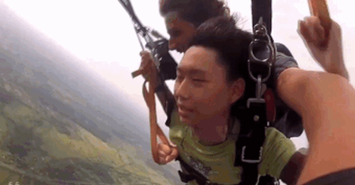 Granny Skydive Fail