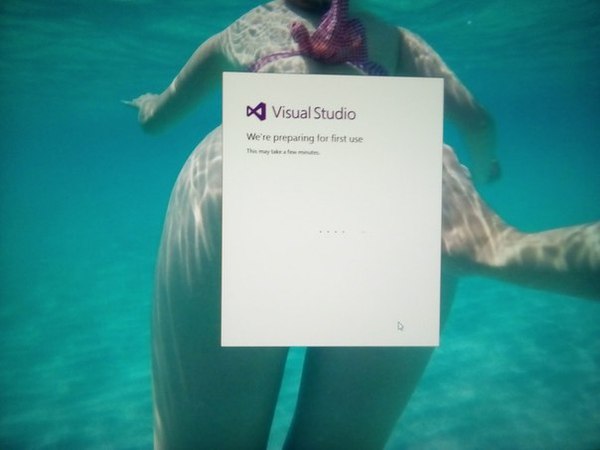 Installing visual studio)) - NSFW, My, Visual studio, Installation