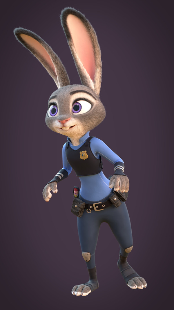 3D     Blender, , Judy Hopps, 3D, 