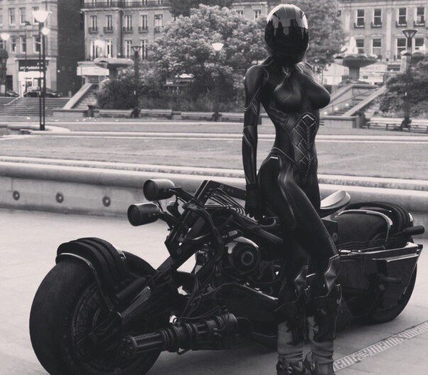 fantastic couple - NSFW, Costume, Bike, Figure, 