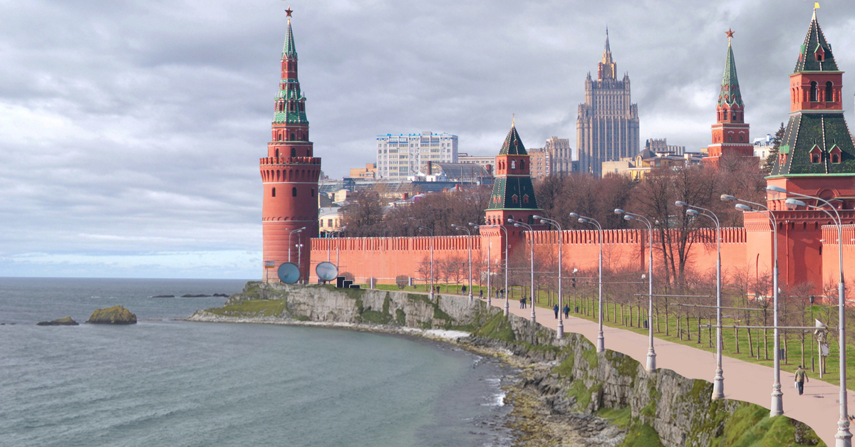 Какая там большая. Море в Москве. Море Кремль. Море около Москвы. В Москве есть море.