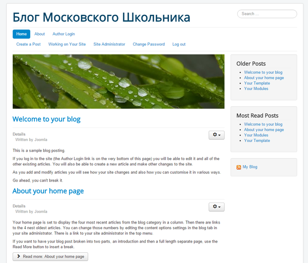 Как я свой первый сайт создал. Сайт, Рукокрив, Кривожор, Зато все, Своими руками, Microsoft, Joomla, Длиннопост