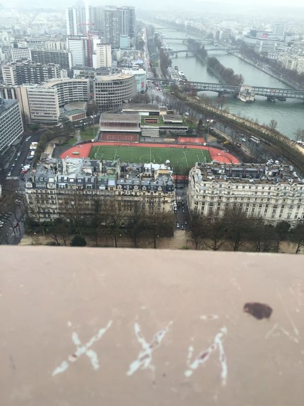 Вид на Париж с эйфелевой башни