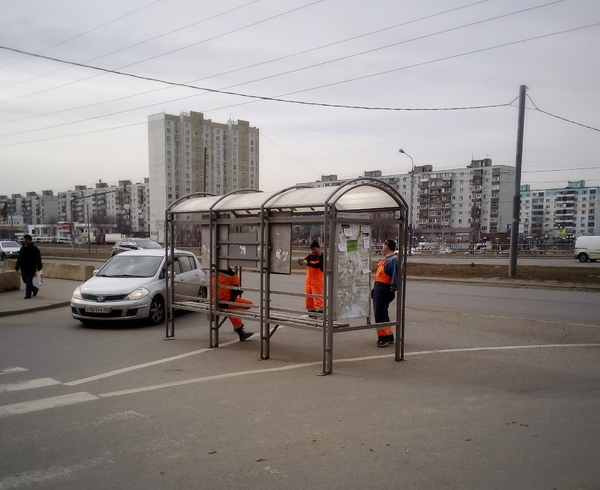 Перерыв... - Моё, Люберцы, Россия, Автобус, Остановка