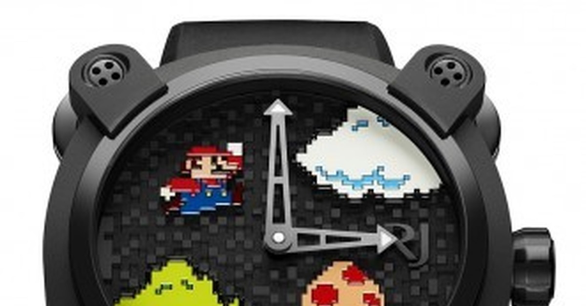 Часы марио. Часы Mario. Часы наручные с Марио игрой. Пиксельный циферблат. Часы с Пакманом.