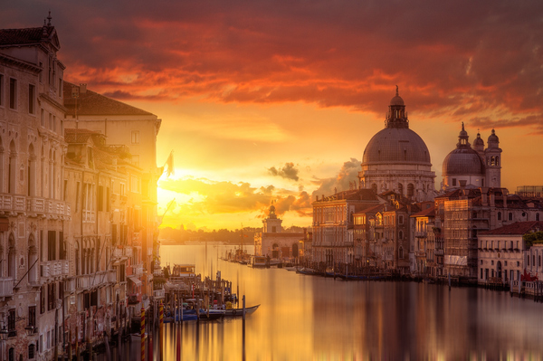 Sunset in Venice - Venice, Sunset, Photo, The photo