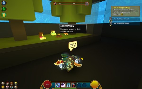 Information: unknown beasts in their natural habitat.