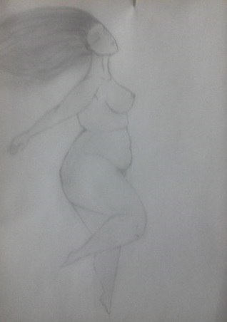 Pyatnitso zhi >.< - NSFW, My, Drawing, Female, I don't pretend, Women