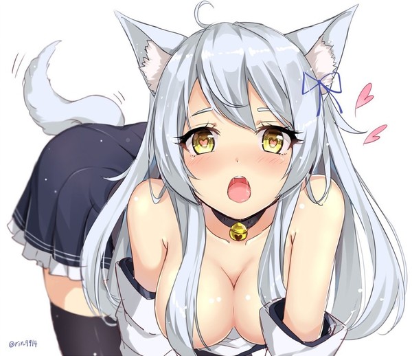 Neko. - NSFW, Anime, Anime art, Anime original, Girls, Original character