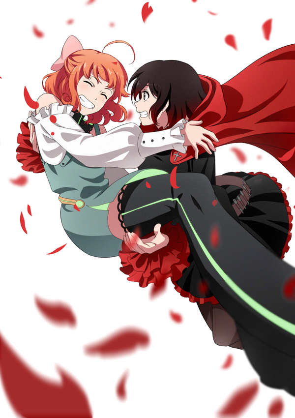 RWBY Anime Art, RWBY, , Penny Polendina, Ruby Rose, Shinonome