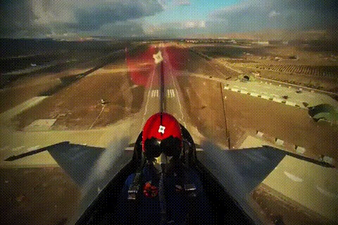 F-16 видео селфи)