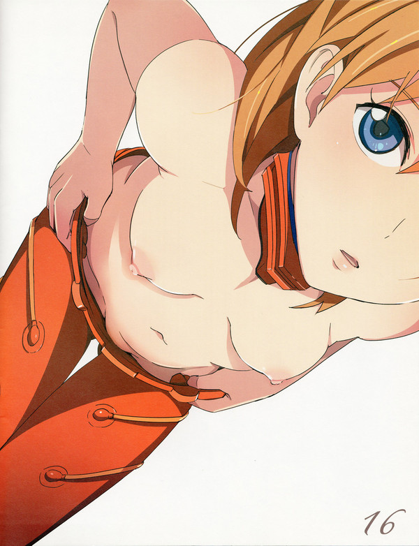 Asuka Langley. - NSFW, Аниме, Anime Art, Evangelion, Asuka Langley, Девушки, Сиськи