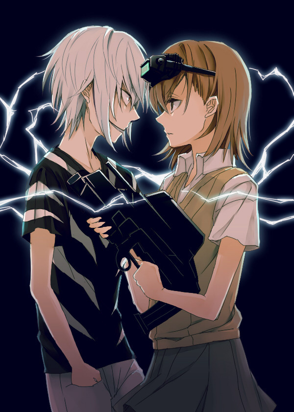 Accelerator and Misaka sister. , Anime Art, , To aru Kagaku no Railgun, Accelerator, Misaka Imouto, 11 