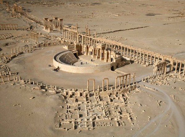 Руины Пальмиры с высоты птичьего полёта