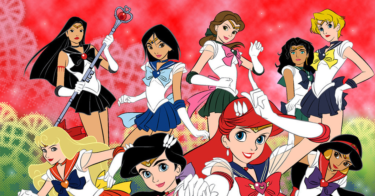 Сейлор Дисней :D, Sailor Moon, Walt Disney Company, Принцессы Диснея,...