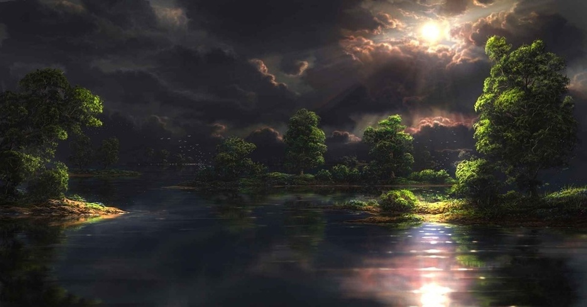 Анатолий лядов волшебное озеро рисунок