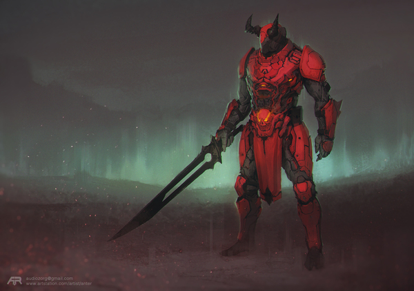 Сайфай демон робот