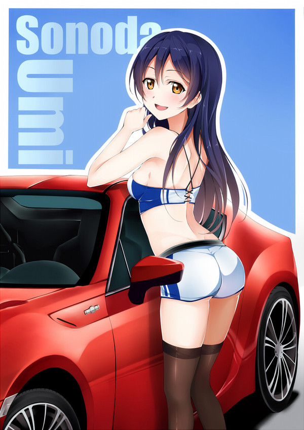 Great car. - NSFW, Anime, Anime art, Love live! School idol project, Sonoda umi, Toyota GT86