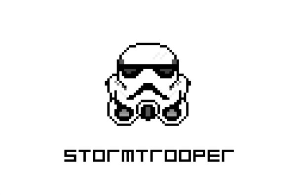 Stormtrooper pixel art