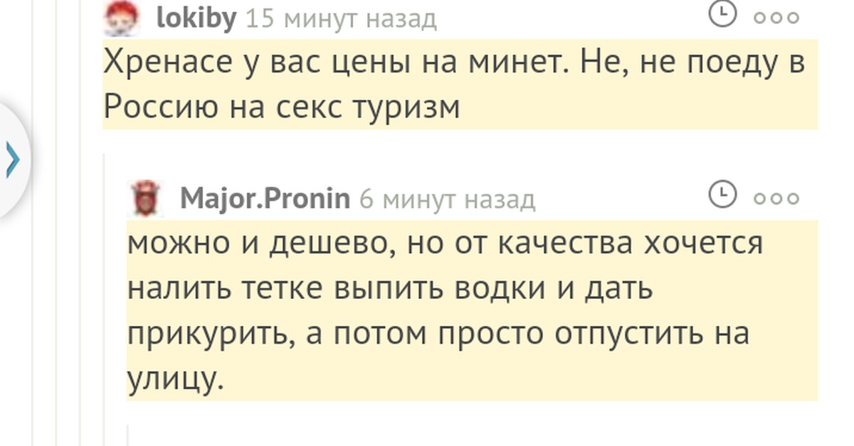 Виды Минетов