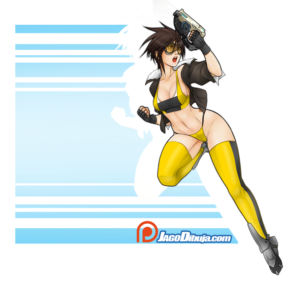 Tracer from Overwatch - NSFW, Tracer, Overwatch, Blizzard, Jago, Jagoart