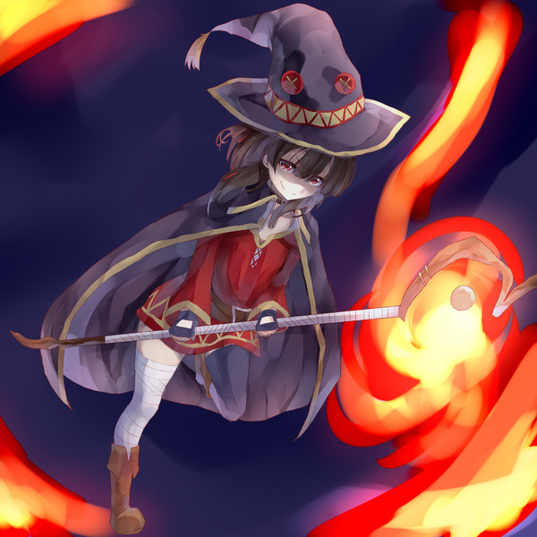 Megumin , Konosuba, Megumin, Anime Art