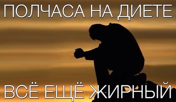 Когда решил сесть на диету