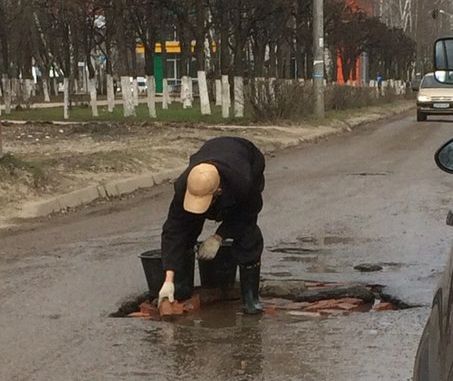 Асфальт ручной работы