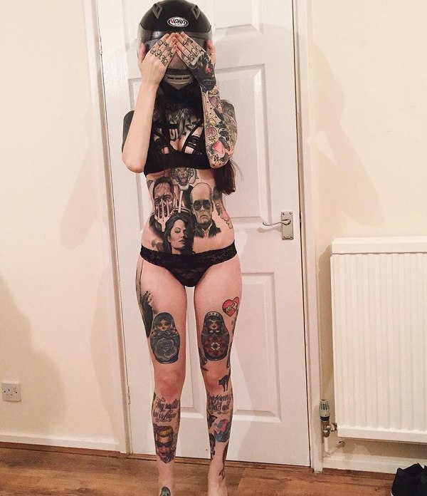 Bad_girl - NSFW, Tattoo, Erotic, Underpants, Helmet, Girls, Body