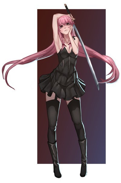 mirai nikki yuno render