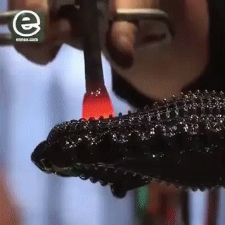 Процесс создания стеклянного дракона Дракон, Стеклодув, Гифка, Длиннопост