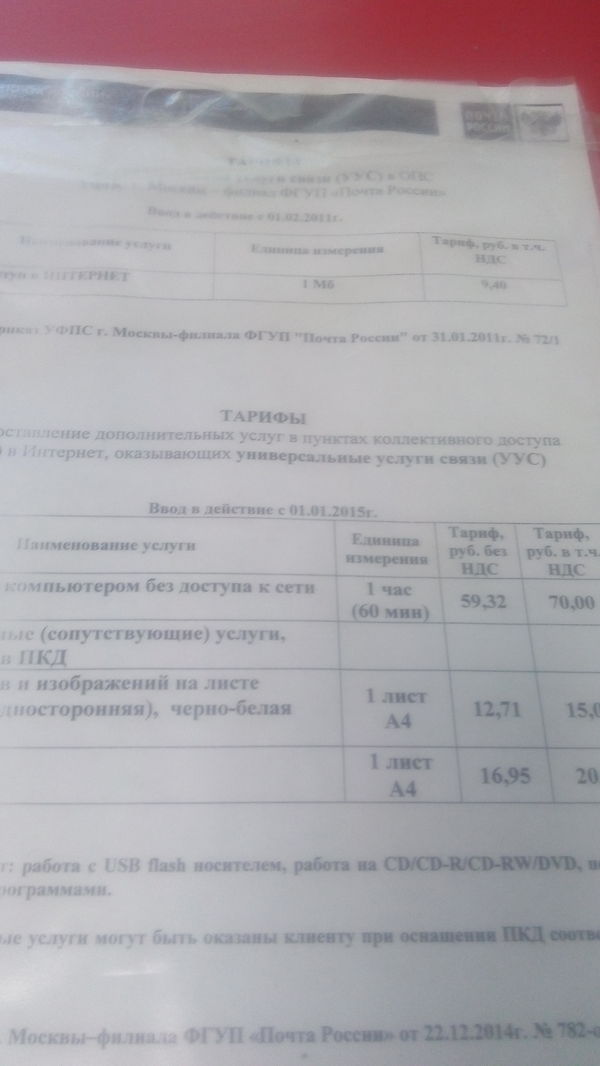 Почта России 2016