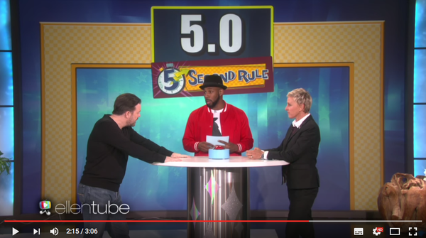Ricky Gervais Ricky Gervais, , , Ellen, Ellenshow, , 