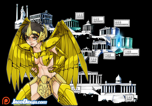 Sagittarius badge by JAGO - NSFW, Jago, Jagoart, Saint Seiya, Anime