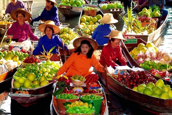 Did you know that floating markets are common in Asian countries? - Asia, Not mine, From the network, Travels, Interesting, Longpost