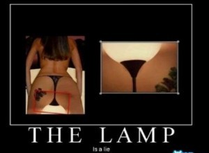 The lamp is a lie