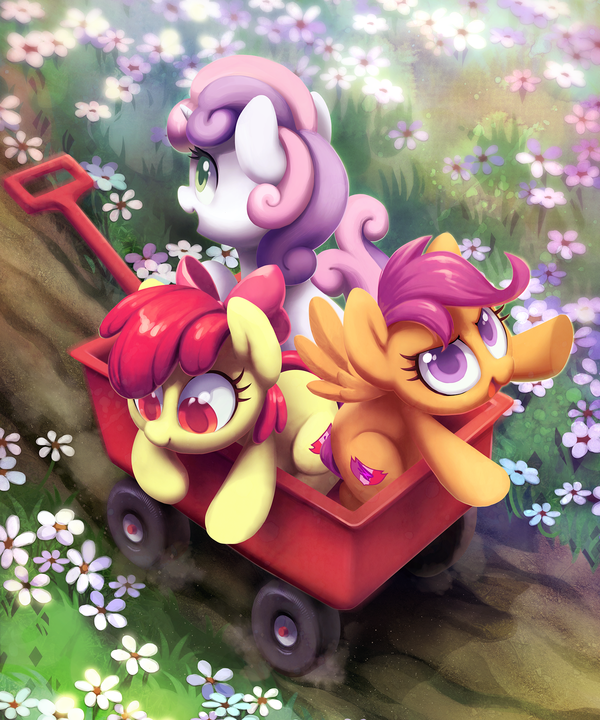    ! My Little Pony, Applebloom, Scootaloo, Sweetie Belle, Ponyart, Celebi-yoshi