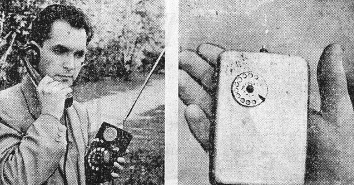Первый сотовый телефон в мире фото