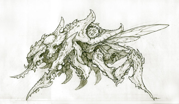 #Pikabugram: Zerg sketch Pikabugram, Starcraft, Starcraft 2, , SketchUp (), 