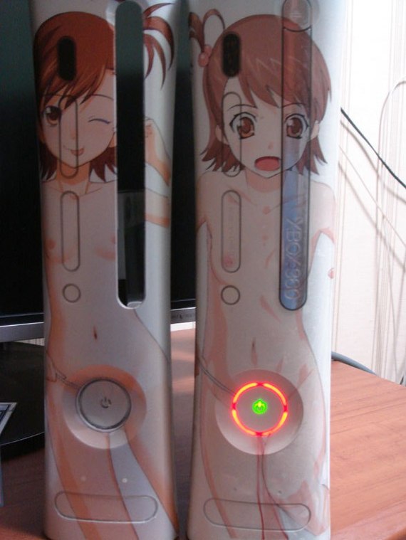 A new take on the X-box - NSFW, Xbox 360, Anime, Girls, To aru Kagaku No Railgun, The idolmaster
