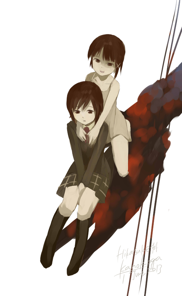  , Serial Experiments Lain, Lain Iwakura, Anime Art, 