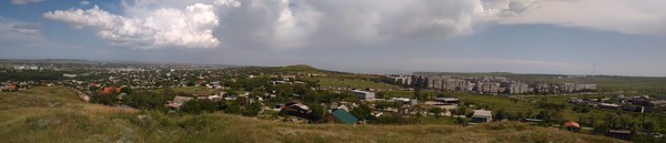 Керчь. Вид с восточного выезда из города. Сектор 160 градусов.