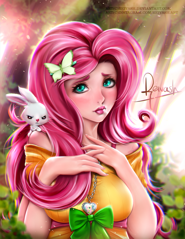  My Little Pony, , Fluttershy, Angel Bunny, Reivash