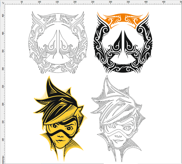     Overwatch, Tracer, Corel Draw, , , , 