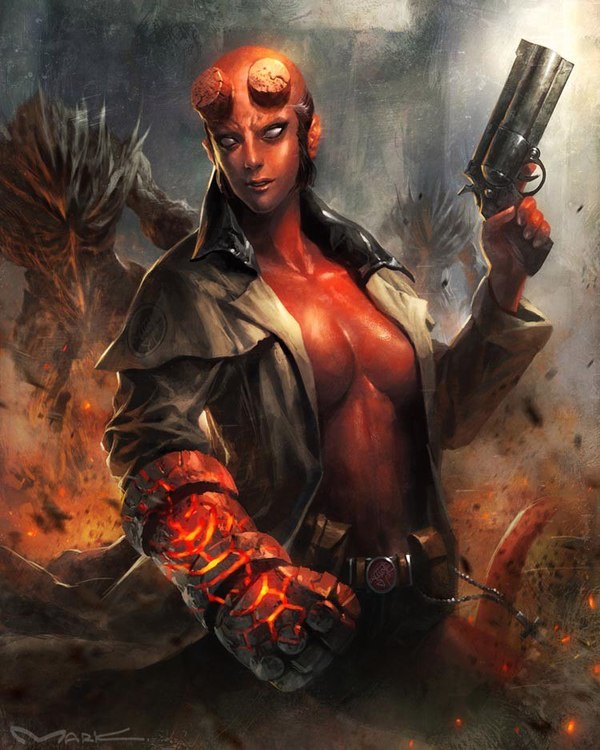 Hellgirl art by YutthaphongKaewsuk , Hellgirl, Art Time