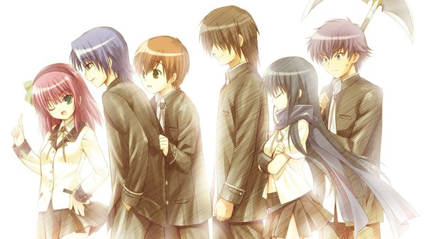    ,   - . , Anime Art, Angel Beats!, , , 