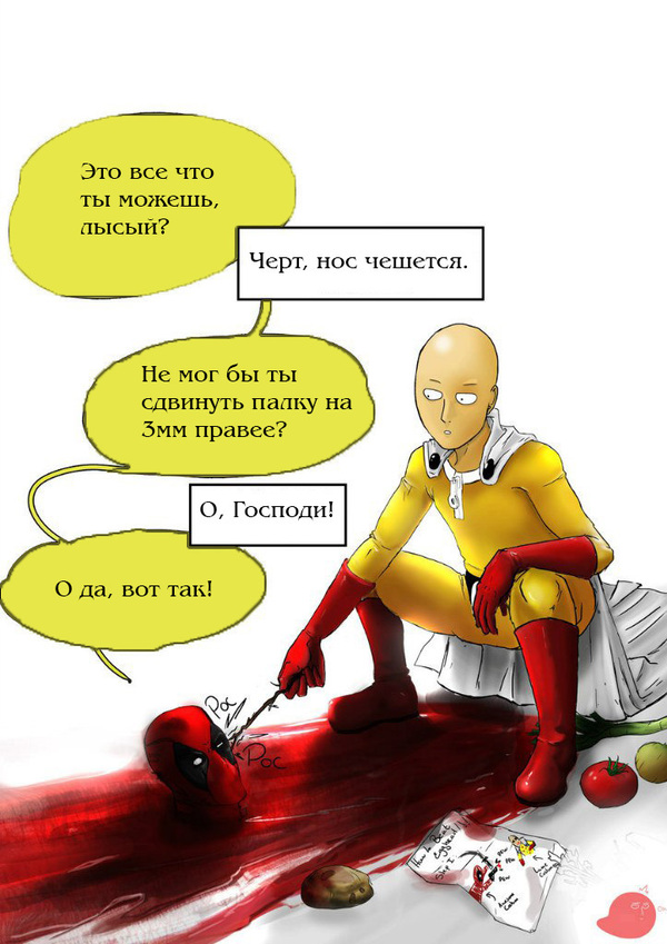 Saitama vs Deadpool , Onepunchman, , , Saitama