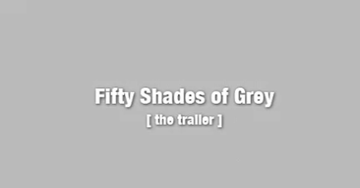50 оттенков серого. Трейлер | Пикабу